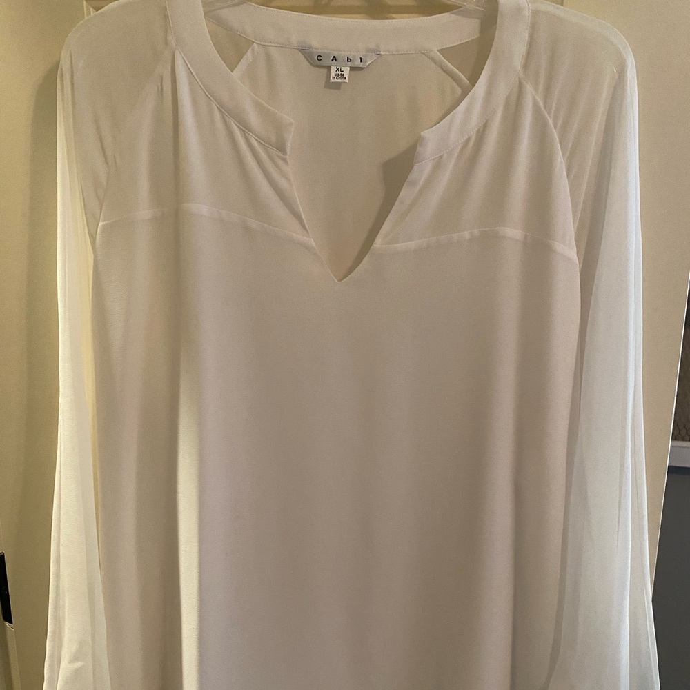 Cabi White Blouse - size XL